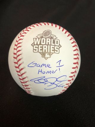 Kansas City Royals Alex Gordon Signed 2015 World Series Baseball Jsa Auto B