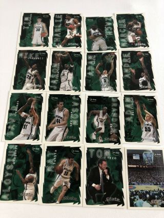 Msu Michigan State Spartans Basketball 2000 National Champions Cards Full Set
