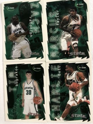 MSU Michigan State Spartans Basketball 2000 National Champions Cards Full Set 8