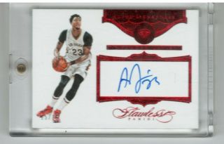 Anthony Davis 2015 - 16 Flawless Signatures Auto Ruby 15/15 La Lakers