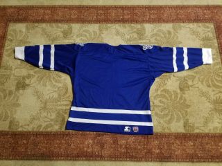 Vintage Toronto Maple Leafs Starter NHL Hockey Jersey Mens Size XL Blue/White 5