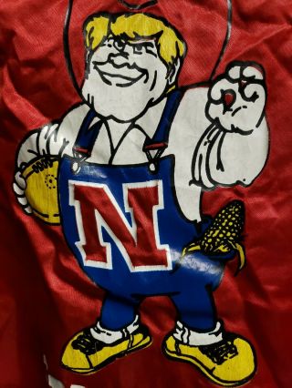 Nebraska Cornhuskers Vintage 80 ' s NCAA Red Satin Jacket Hartwell Men ' s XL USA 3