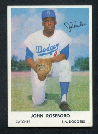 1962 Bell Brand 8 John Roseboro Dodgers Ex - Mt 363989 (kycards)