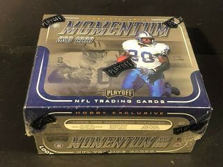 1999 Playoff Momentum Ssd Football Hobby Box 16 Packs Factory Auto Relics