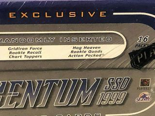 1999 Playoff Momentum SSD Football HOBBY BOX 16 Packs FACTORY Auto Relics 4