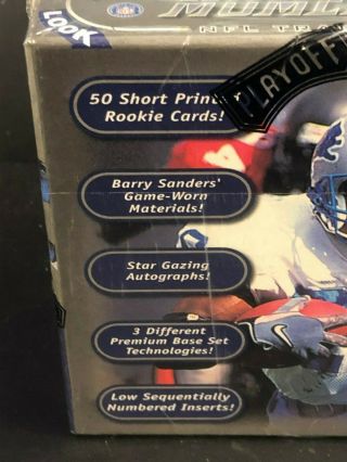 1999 Playoff Momentum SSD Football HOBBY BOX 16 Packs FACTORY Auto Relics 6