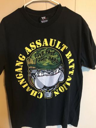 Men’s Vintage Wwe John Cena Chain Gang Assault Battalian T - Shirt Size L