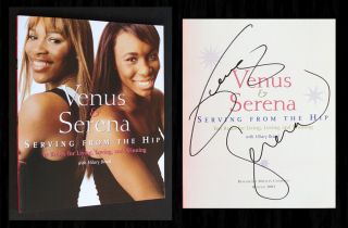 Venus & Serena Williams Signed Autograph Serving From The Hip,  Tennis Grand Slam