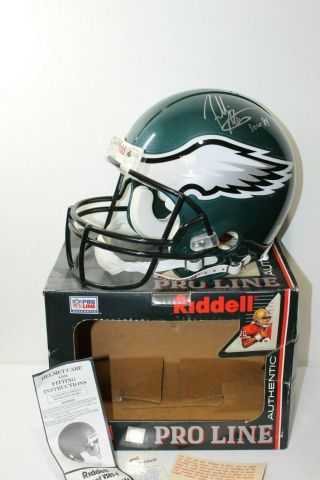 Philadelphia Eagles Signed Auto Autograph Full Size Helmet Freddie Mitchell 84