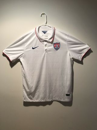Nike Dri Fit Authentic 2014 Usa Soccer Polo Shirt Size Mens Xl Jersey