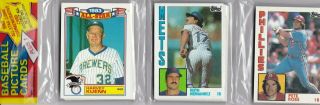 Rm: 1984 Topps Baseball Card Rack Pack (54 Cards) Pete Rose On Top - Nrmt -