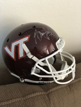 Bruce Smith Signed Full Size Virginia Tech Hokies Helmet Dave & Adam’s Bills
