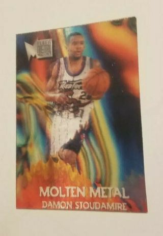 1996 - 97 Fleer Molten Metal Damon Stoudemire 3 - D 10 Of 10 Toronto Raptors