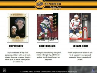 2019 - 20 Upper Deck Hockey Series 1 Hobby 12 Box Case Pre - Order / Pre - Sell 3