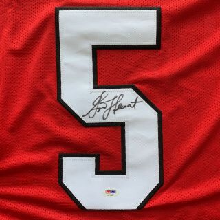 Garrison Hearst autographed signed jersey NCAA Georgia Bulldogs PSA 3