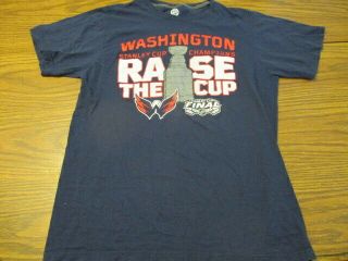 Mens Fanatics Medium Washington Capitals Stanley Cup Champions Shirt