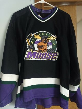 Minnesota Moose Starter Throwback Hockey Jersey Ihl/nhl Size Xxl -