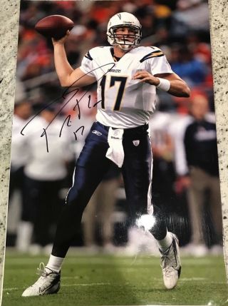 Philip Rivers Signed Autographed Los Angeles Chargers 12x18 Photo W/proof