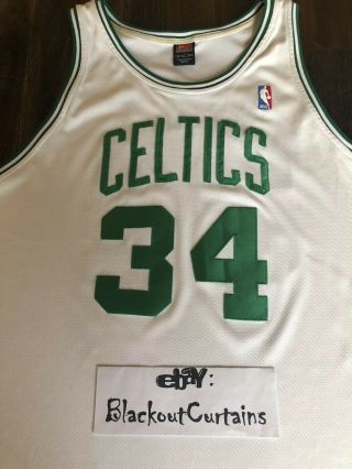 Nba Boston Celtics Paul Pierce Authentic Nike Dri Fit Home Jersey Vintage Finals