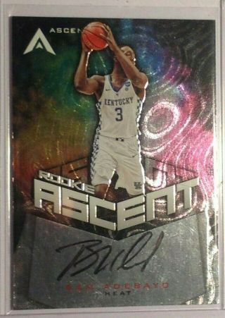 2017 - 18 Ascension Rookie Ascent Bam Adebayo Rc Auto 238/299 On Card Heat