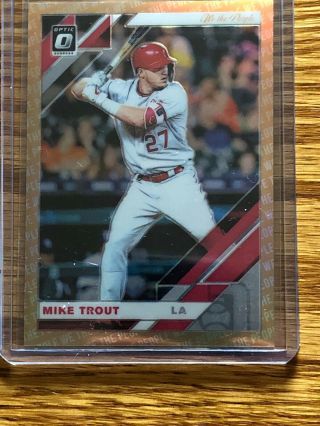 2019 Donruss Optic Mike Trout We The People 59/76 Los Angeles Angels