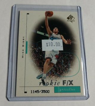Mike Bibby - 1998/99 Sp Authentic - Rookie - 1145/3500 - Grizzlies -