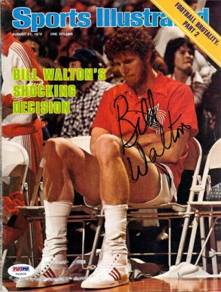 Bill Walton Autographed Signed Sports Illustrated Cover Trail Blazers Psa T43628