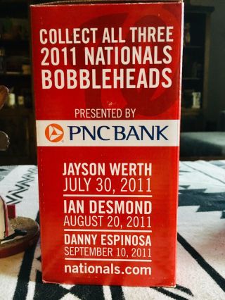 Washington Nationals Bobblehead Set SGA 2011 (Werth,  Desmond,  Espinosa) 8