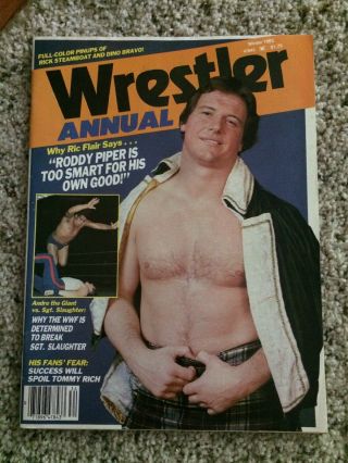Wrestler Annual Winter 1983.  Roddy Piper,  Andre The Giant,  Wwe,  Wwf,  Wrestling