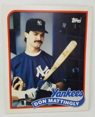 Don Mattingly Yankees School Folder 2 Pockets Vintage Topps Duo Tang 1988