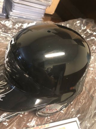 Carlton Fisk Signed Chicago White Sox Mini Helmet TRISTAR HOF W/ Display 3