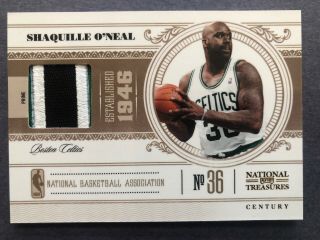 Shaquille O’neal 2011 - 2012 National Treasures Prime Card 13/25