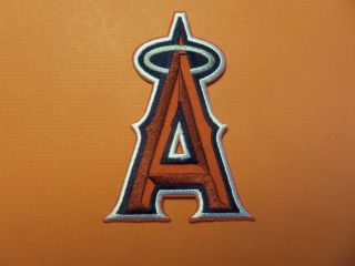 Anaheim Angels Mlb Red & White Embroidered Iron On Patches 2 - 3/4 X 4 - 1/8