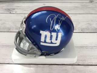 Damon Snacks Harrison Signed Autographed Ny Giants Mini Helmet Beckett Bas A