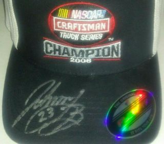 2006 Nascar Craftsman Truck Series Champion Cap Johnny Benson Autographed Hat