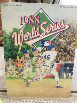 1988 Major League Baseball World Series Program (dodgers Vs.  Athletics)