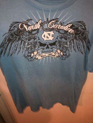 Vtg.  Unc Chapel Hill.  North Carolina Tar Heels Skull And Wings Ltd Edt T Shirt