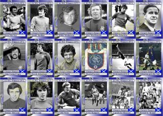 Glasgow Rangers 1972 European Cup Winners Cup Winners Football Trading Cards