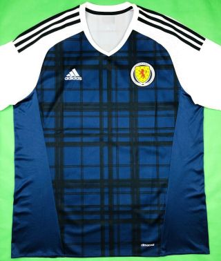Adidas Scotland 2016/17 Xl Home Soccer Jersey Football Shirt Sfa Scottish Top