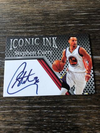Stephen Steph Curry Iconic Ink Auto Facs 