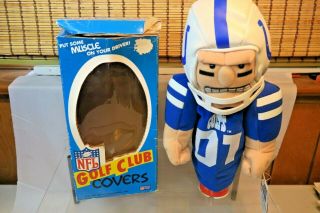 Nfl Indianapolis Colts Football Player Golf Club Cover W/box - 1980 
