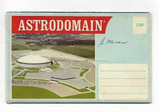 Vintage - Postcard Folder - Astrodome - The 8th Wonder Of The World