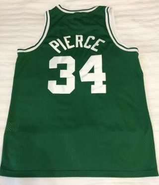 Paul Pierce Nike Nba Celtics Green Jersey 34 Mens Large Length,  2