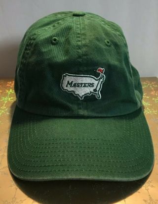 Augusta National Masters Est 1934 Green Hat Cap American Needle White Logo