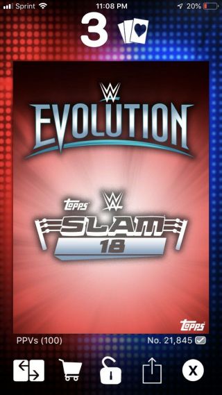 Topps WWE Slam Digital Alexa Bliss 2018 Red Evolution PPV Variant 100cc 2