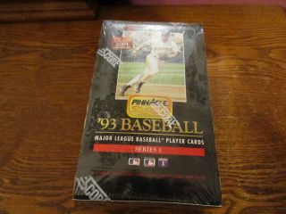 1993 Pinnacle Baseball Pack Wax Box Series 1