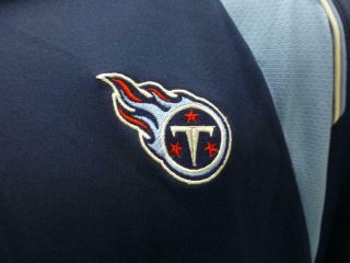 NFL Tennessee Titans Team Apparel Football blue short sleeve polo Shirt mens XL 2