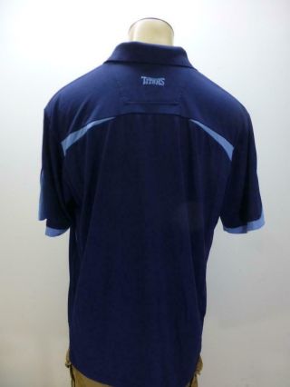 NFL Tennessee Titans Team Apparel Football blue short sleeve polo Shirt mens XL 5