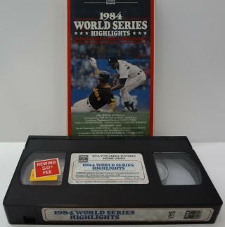 1984 World Series Highlights Tigers Padres Nbc Vhs Tape Vtg