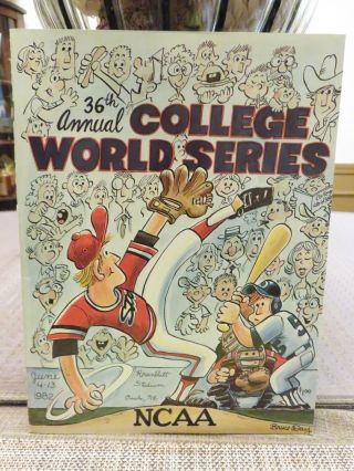 36th Annual Ncaa College Baseball World Series Program (1982)